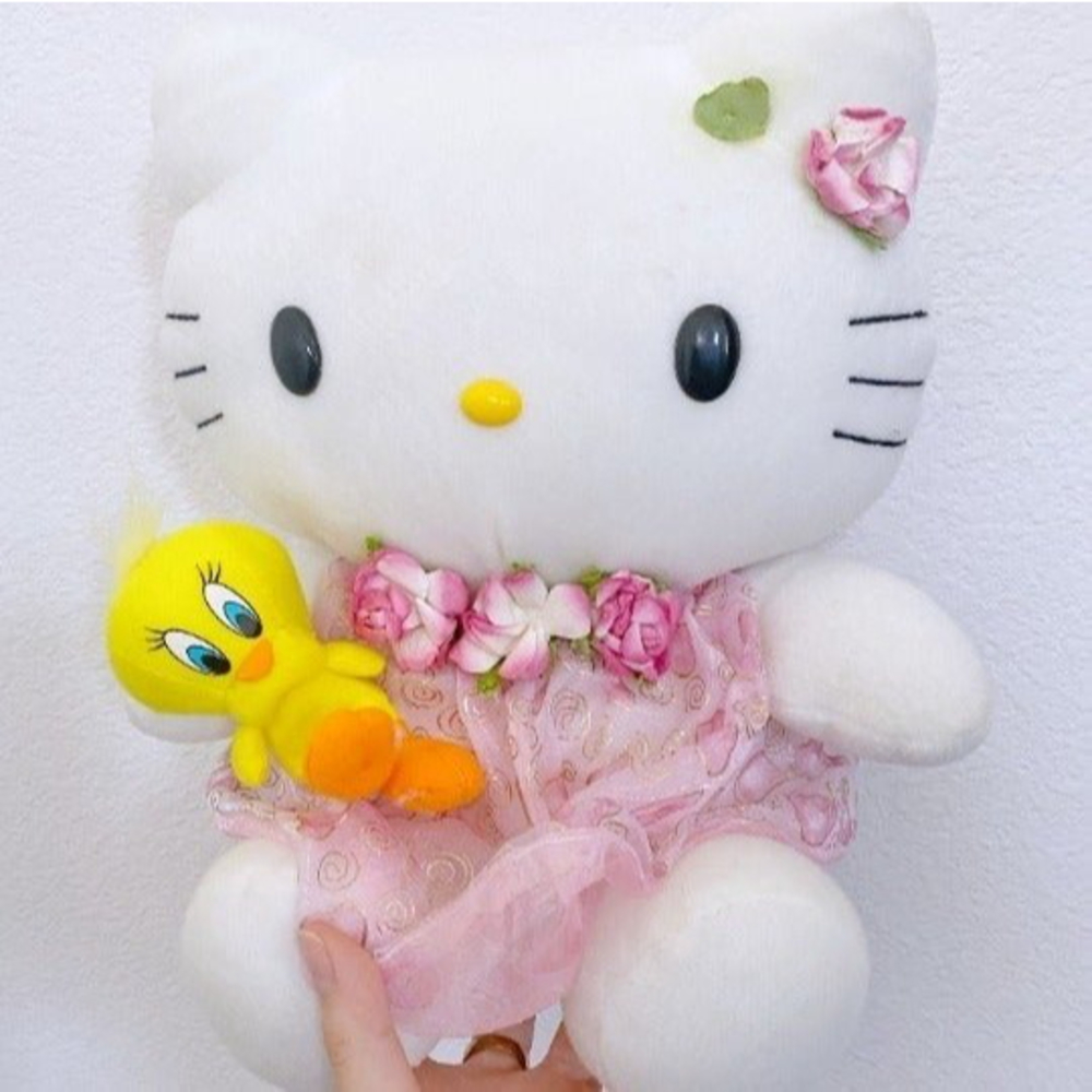 Sanrio Floral Hello Kitty with Tweetie Bird Vintage and Collectable!